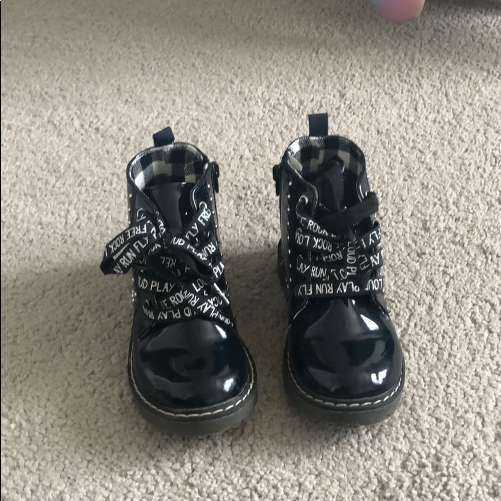 Navy Blue Zara Toddler Boots